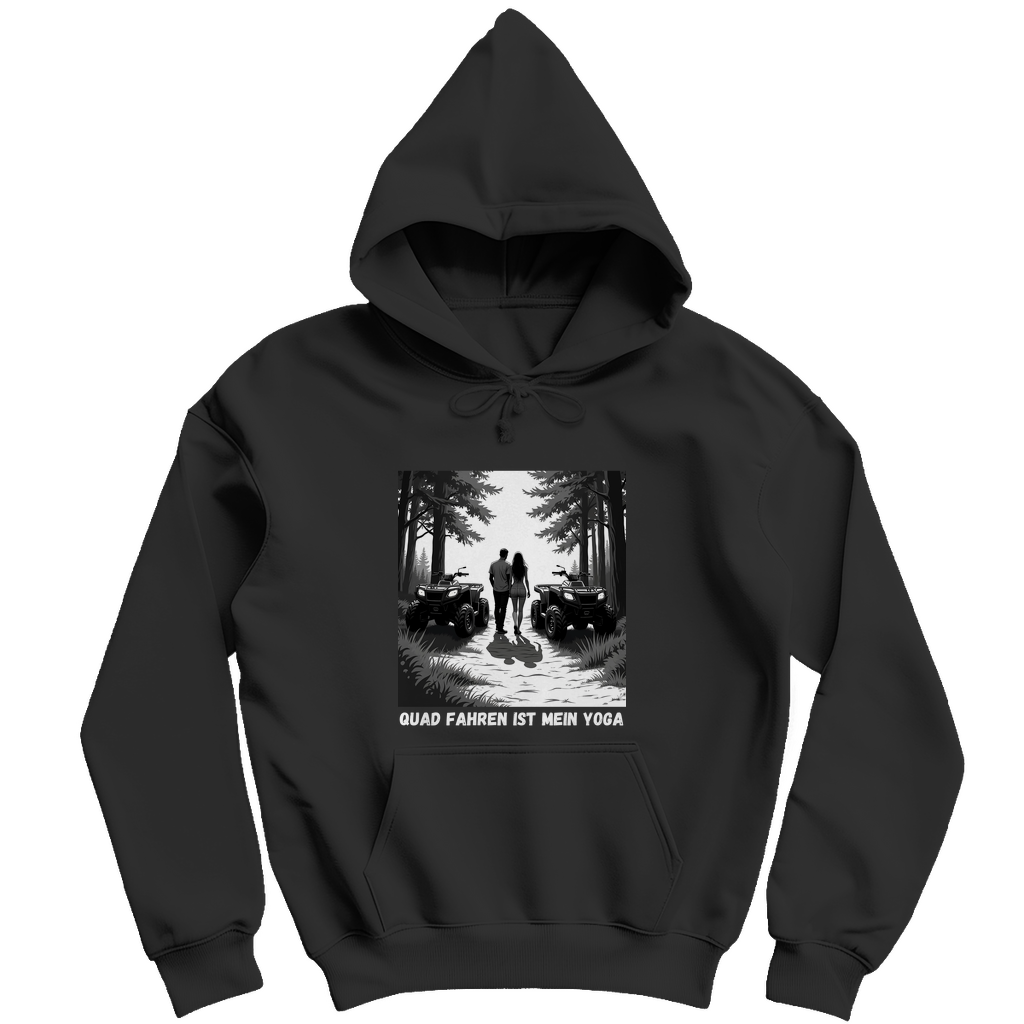 Herren Hoodie Quad fahren ist mein Yoga