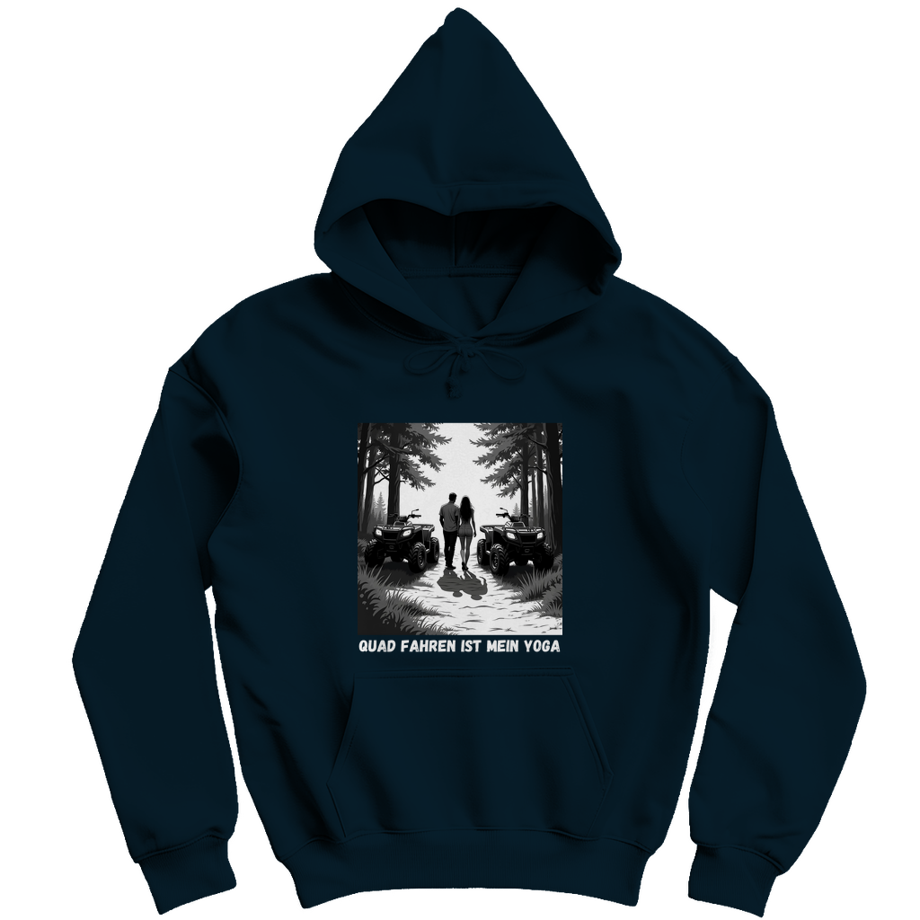 Herren Hoodie Quad fahren ist mein Yoga
