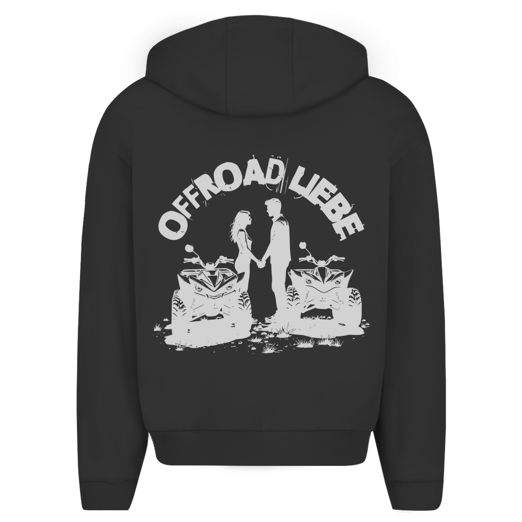 Oversize Zipper Hoodie Quad Offraod Liebe