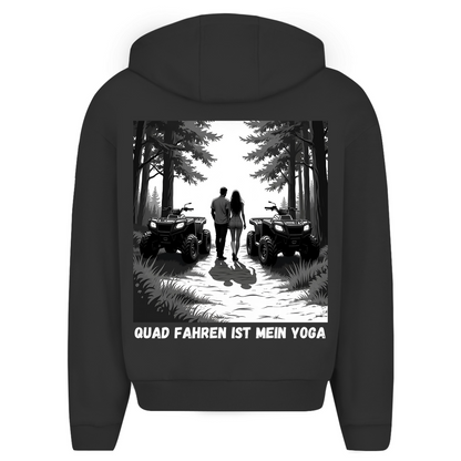 Oversize Zipper Hoodie Quad riding is my yoga