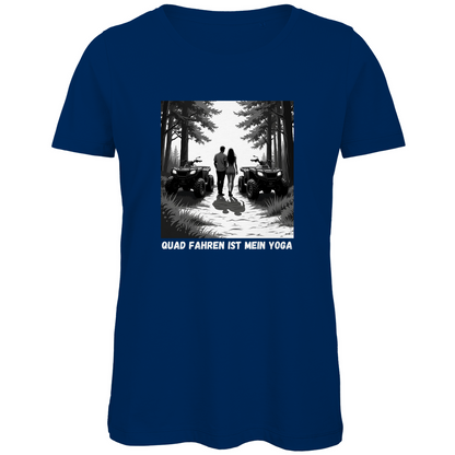 T-shirt bio premium pour femme Le quad est mon yoga