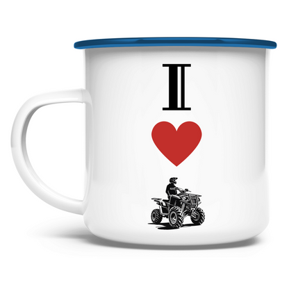 Enamel mug Quad I Love Quad