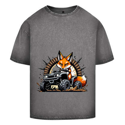 Oversize Washed T-Shirt Quad OffroadFuchs