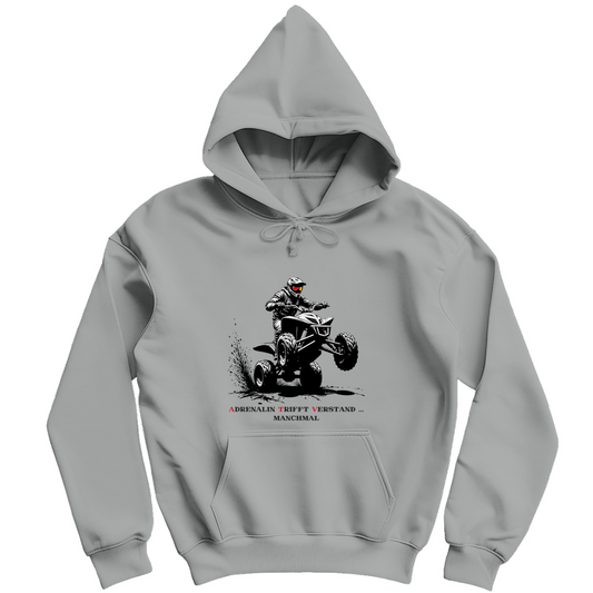 Sweat à capuche pour homme L'adrénaline rencontre l'esprit... parfois