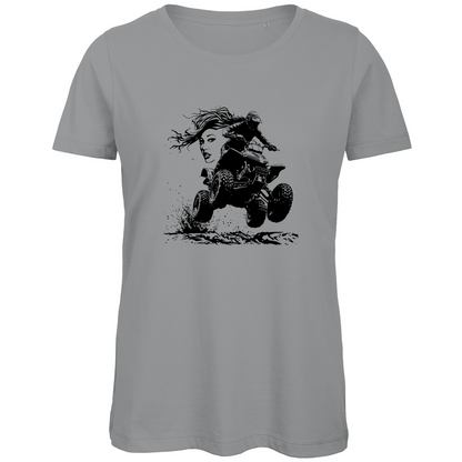 Damen Premium Bio T-Shirt Quad FunLady