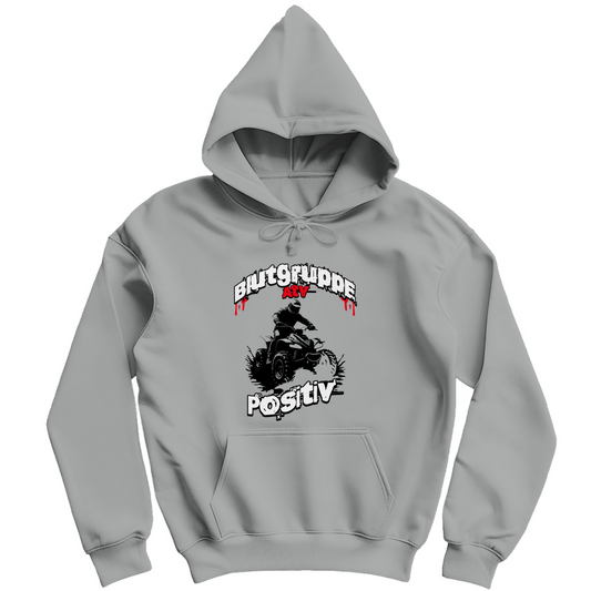 Sweat à capuche pour homme Quad Groupe sanguin ATV Positif