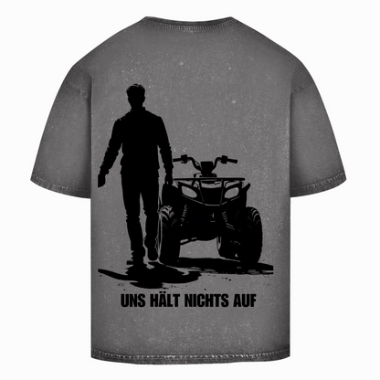 Oversize Washed T-Shirt Quad-Paar Uns hält nichts auf
