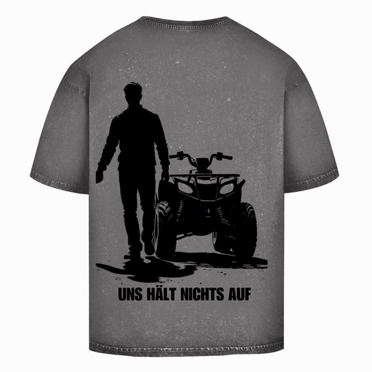 Oversize Washed T-Shirt Quad-Paar Uns hält nichts auf