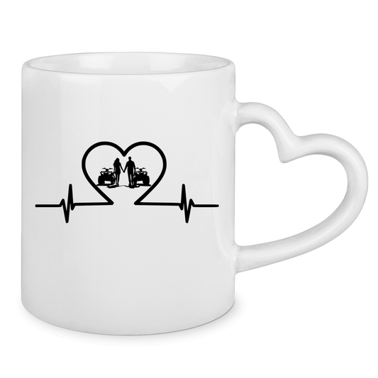 Tasse mit Herzhenkel Herzline