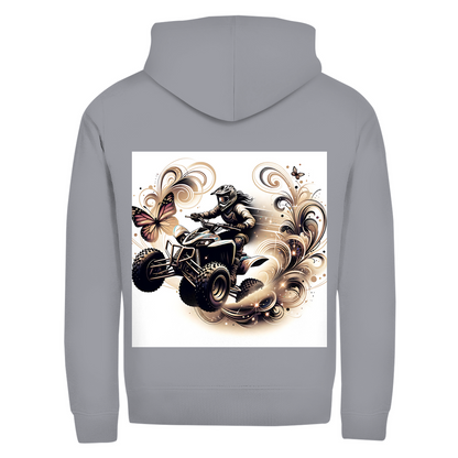 Unisex Zipper Hoodie Quad Butterfly