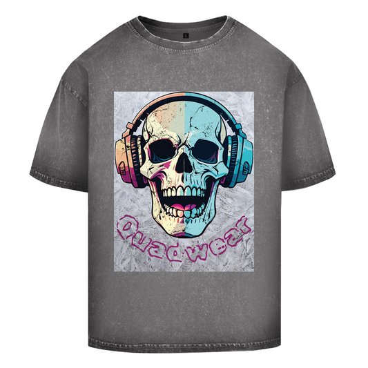 T-shirt délavé surdimensionné Quadwear