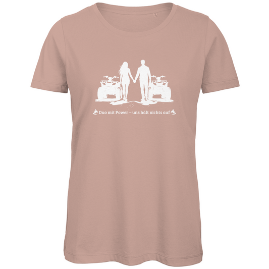 T-shirt bio premium pour femme Quad Duo avec Power