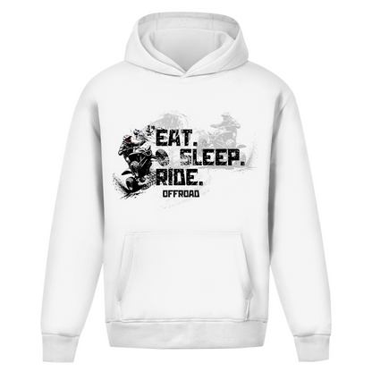 Oversize Hoodie Ohne Kordel Quad Eat Sleep Ride