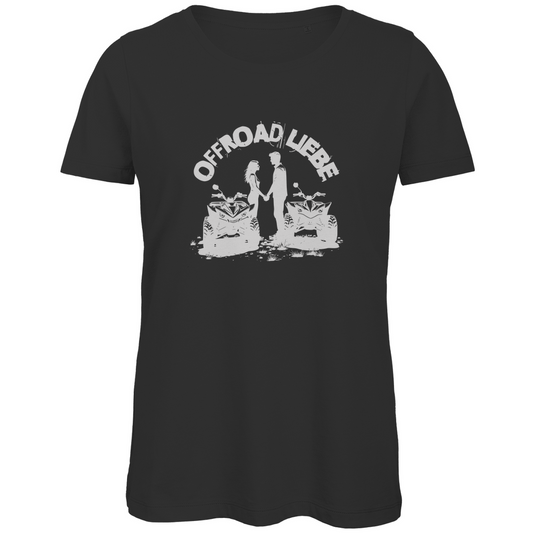 T-shirt bio premium pour femme, motif Quad Offroad Love