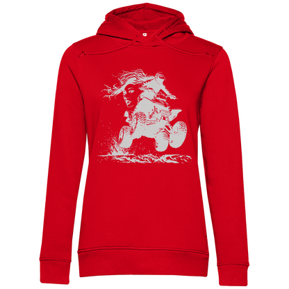Sweat à capuche bio premium pour femme Quad FunLady