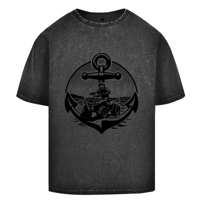 Oversize Washed T-Shirt Quad Anker