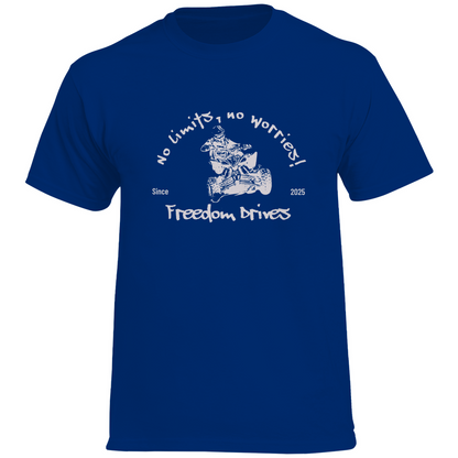 T-shirt premium pour homme Quad No Limits, No Worries