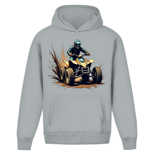 Sweat à capuche oversize sans cordon Quad Offroad
