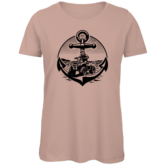 T-shirt bio premium pour femme Quad Anchor