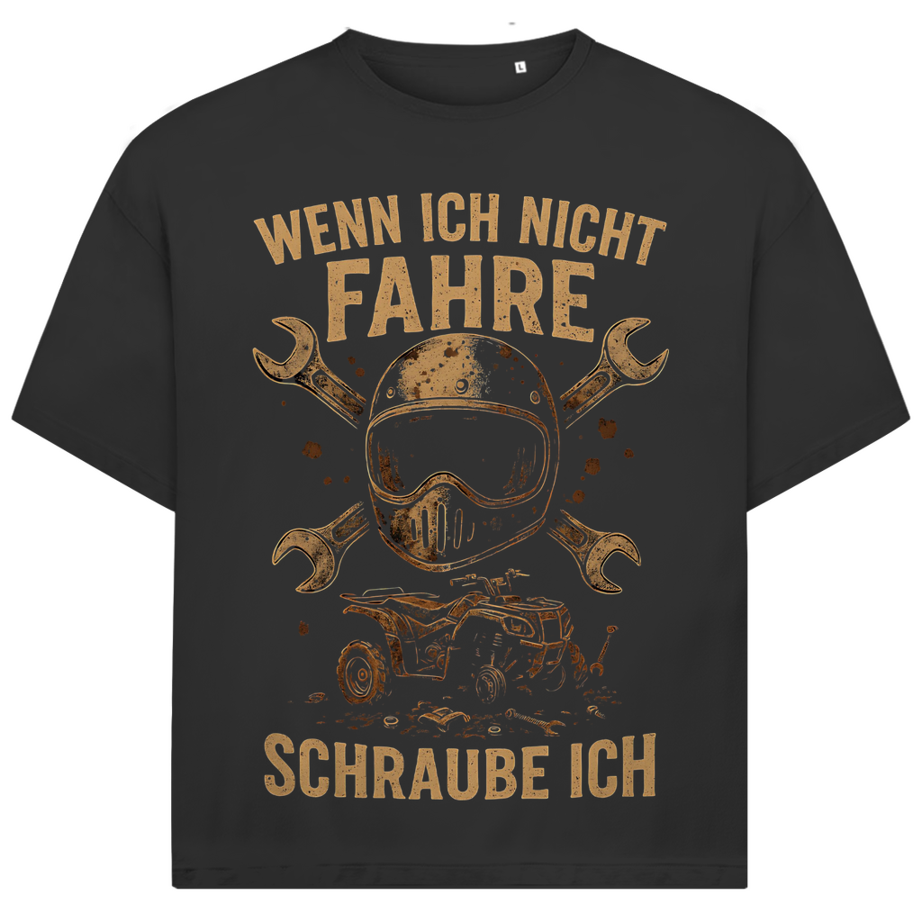 Unisex Jack and Jones Oversize T-Shirt Wenn ich nicht fahre schraube ich