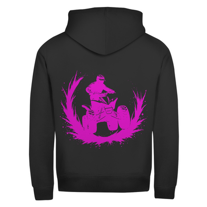 Unisex Zipper Hoodie Quad