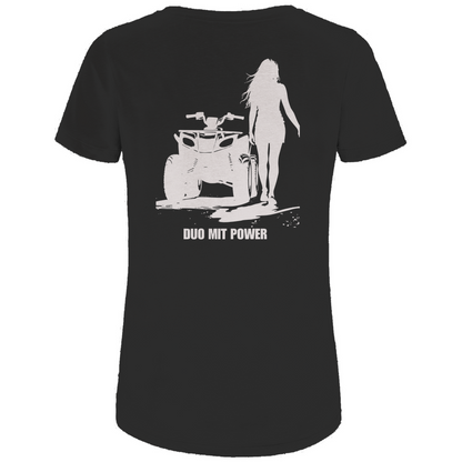 T-shirt bio premium pour femme Quad Couple Duo avec Power