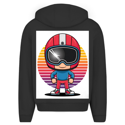 Men's Oversize Zipper Hoodie Quad Rider