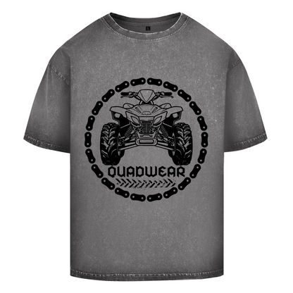 T-shirt délavé surdimensionné Quadwear