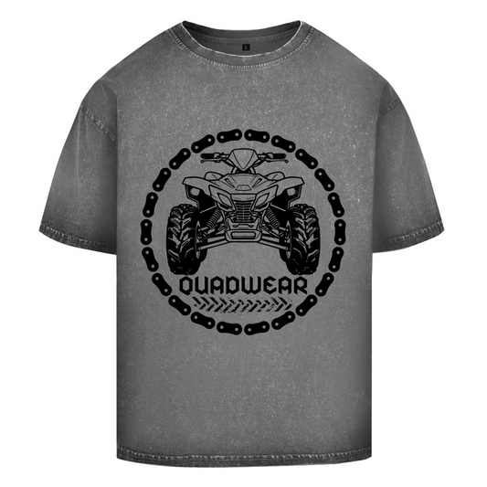 T-shirt délavé surdimensionné Quadwear