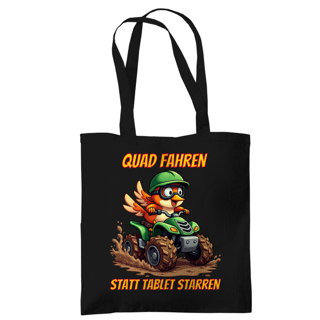 Tragetasche Quad fahren statt Tablet starren