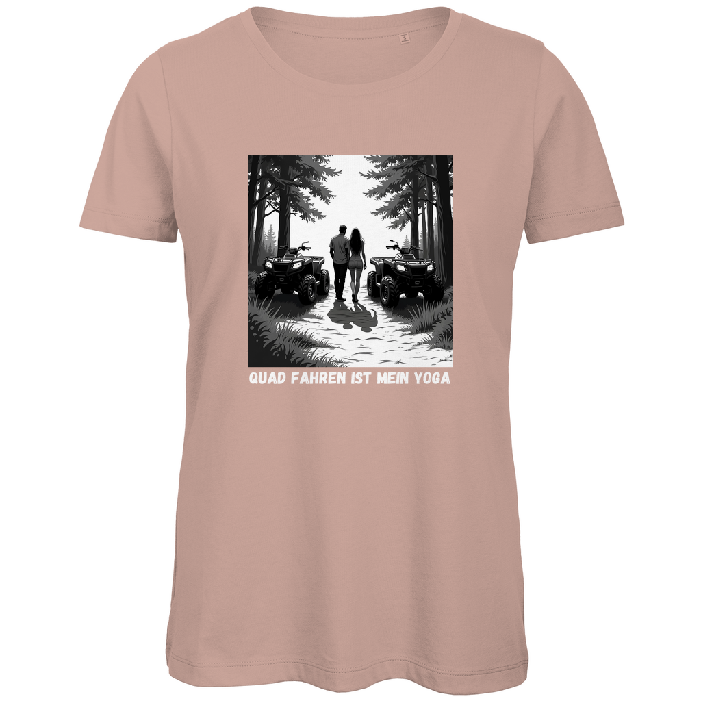 T-shirt bio premium pour femme Le quad est mon yoga