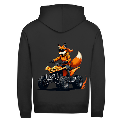Unisex Zipper Hoodie Quad FuchsLady