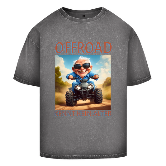 T-shirt délavé surdimensionné Quad Offroad n'a pas d'âge