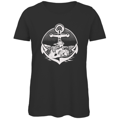 Damen Premium Bio T-Shirt Quad Anker