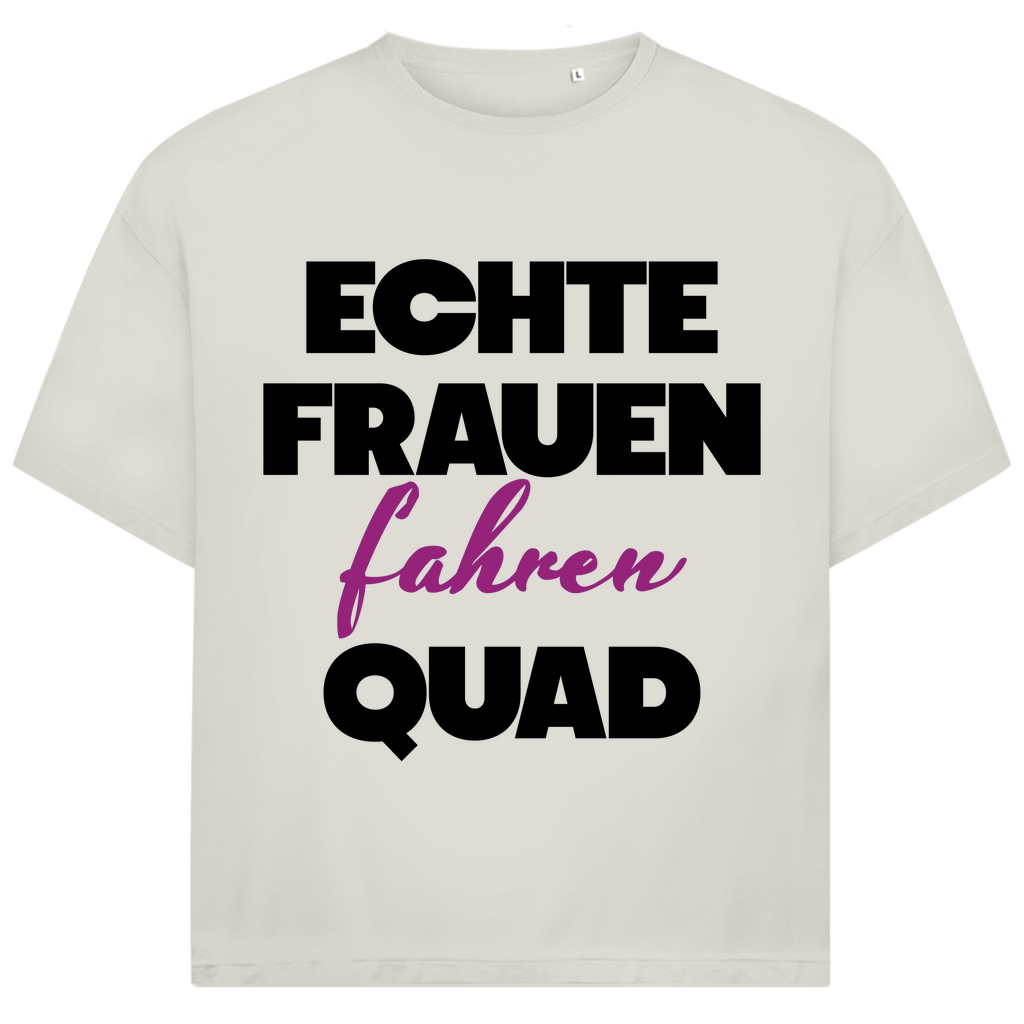 Unisex Jack and Jones Oversize T-Shirt Echte Frauen fahren Quad
