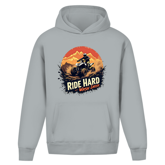 Oversize Hoodie Ohne Kordel Quad Ride Hard