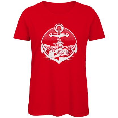 Damen Premium Bio T-Shirt Quad Anker