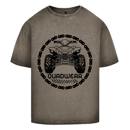 T-shirt délavé surdimensionné Quadwear