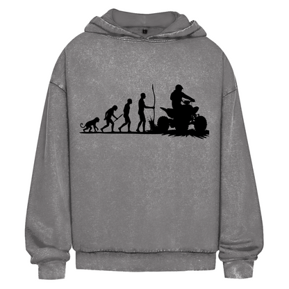 Oversize Washed Hoodie Quad Evolution